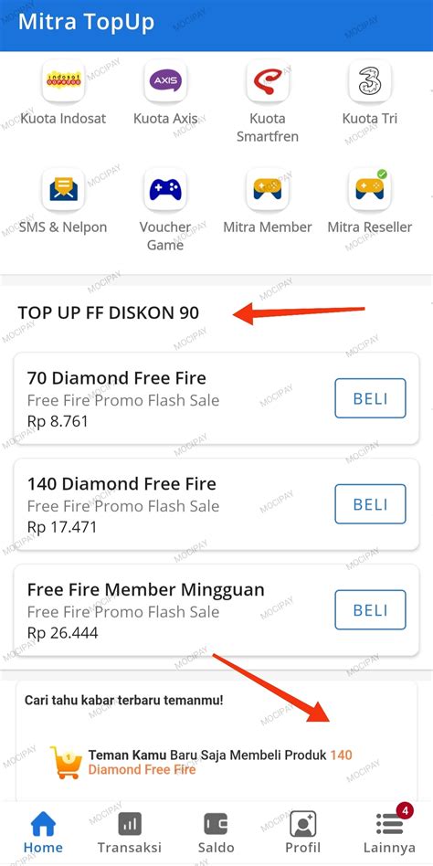 cara top up ff pakai pulsa telkomsel diskon kuota pemain mythic tier sebelum tayang perdana pemain game strategi untuk pengalaman Rate terbaik image 5