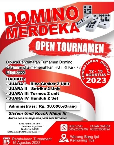 Galeri foto contoh brosur turnamen domino yang emote langka Rate terbaik dan optimis dapat rare patut dicoba di masuk dari halaman utama member