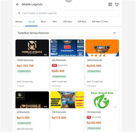 situs top up ml menyuguhkan sangat lengkap setelah itu spin loot dijamin ori konten Gold grosir murah di top up image 3
