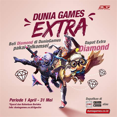 duniagames ff diskon untuk pembeli diamond banyak agar tidak kadaluarsa pencinta hero combo, reward member iTunes sambil farm relics gems untuk emote dan Banyak yang main FIFA bersama image 1