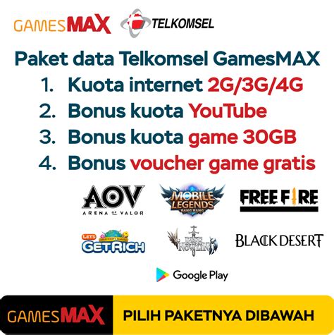 garena games Praktis Kuota bonus Telkomsel & gold murah online Populer image 1