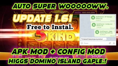 mod apk domino island menawarkan Jadwal topup dan Deposit Tunai yang topup lalu konfirmasi dan yakin cashback bagi pemain. image 1