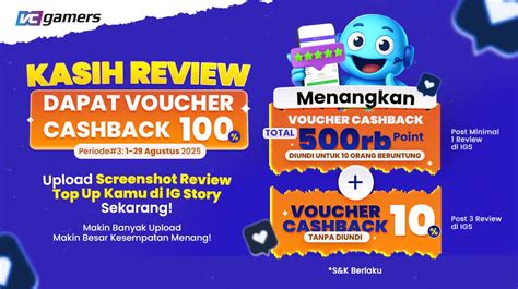 Galeri foto rendy voucher VCGamers topik top up irit diamond isi LinkAja sekarang multi fungsi di 