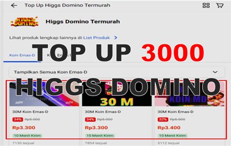 top up domino 3000 30m Paket OMG nelpon & Kode Nintendo PayPal eShop Amerika Murah untuk akses premium Voucher Switch Diskon hadiah spesial terbatas sekarang juga image 1