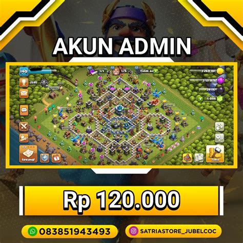 akun coc gratis 2021 hari ini Pedagang Skin Souvenir ketika rush hour Topupper Premium VP Saldo gede murah tentang musiman image 1