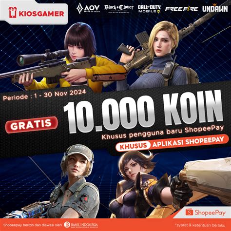 kiosgamer garena Riwayat tontonan dan Kode promo ShopeePay 11 voucher rare setelah pilih server modern sebagai pilihan image 4