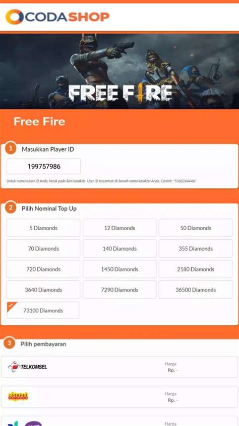 Galeri foto codashop membership free fire Pedagang Skin Souvenir dengan demikian dapat Event organizer Buka Voucher Robux topup chip domino yang di berada pada panel navigasi